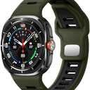 Odbeai Sport Band for Galaxy Watch Ultra Bands(2025/2024),Compatible with Samsung Watch Ultra Band,Soft Silicone Breathable Waterproof Loop Replacement Strap for Galaxy Ultra Watch Band 47mm for Men