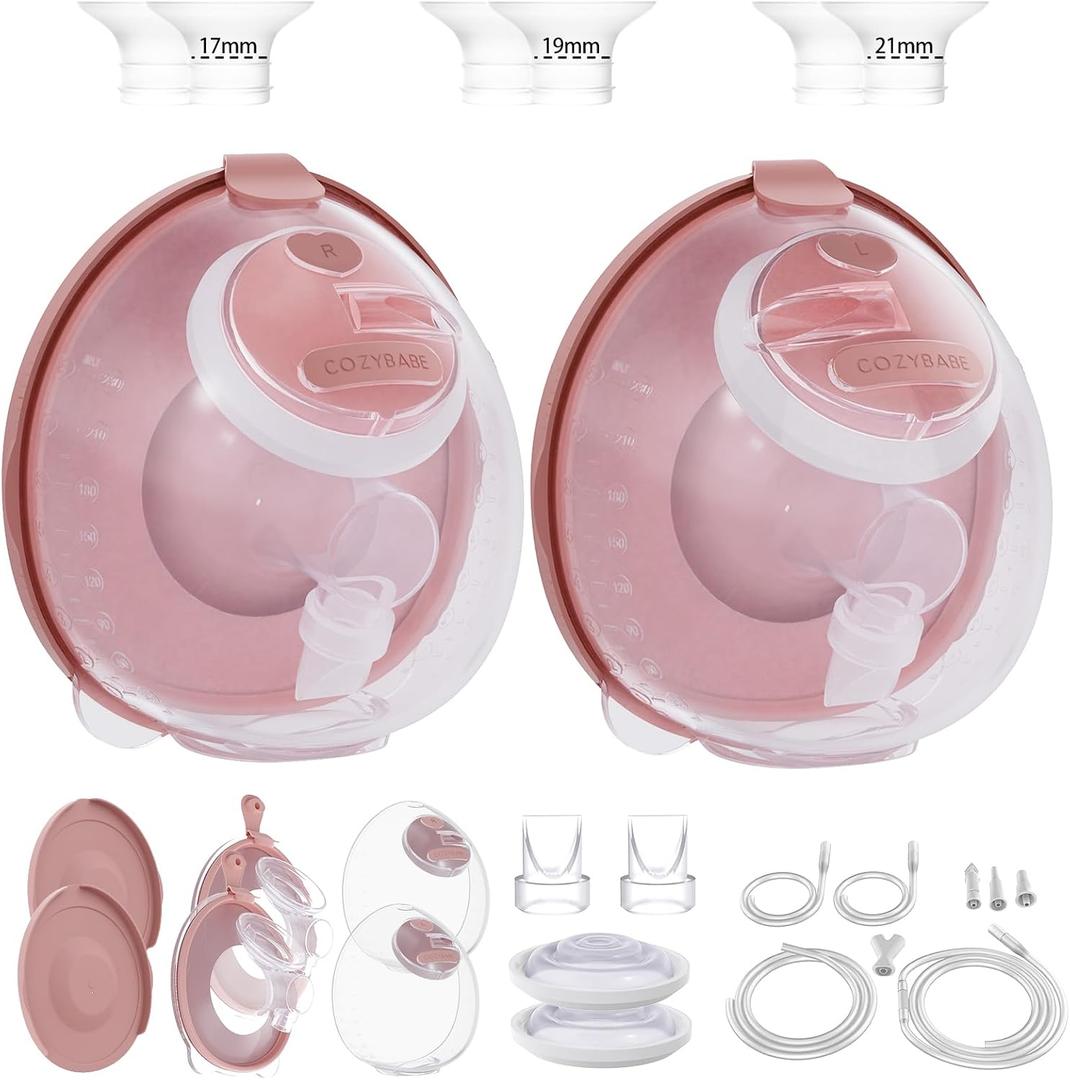 Two Complete Sets Compatible with Medela Breast Pump Replacement Parts (24mm Two Complete Sets with 17/19/21mm Flanges)