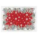 Artoid Mode Red Snowman Deer Tree Christmas Area Rug, Winter Home Decor Low-Profile Washable Rug for Entryway Bedroom Living Room Laundry Room Office Indoor 5x7 Feet