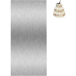 Cake Scraper Smoother Cake Decorating Supplies Kit 8.6 Inch Metal Bench Scraper for Baking Buttercream Smoother Stainless Steel Frosting Cake Comb Edge Side Jagged Comb for Cream Cake-1