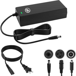 Hyleton UL Certified 54.6V 2A Fast Electric Bike Battery Charger (Three Plugs), 48V Lithium Battery Charger, Overvoltage/Overcurrent/Overtemperature/Short Circuit Protection, Fireproof V0 Housing.