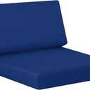 idee-home Outdoor Cushions for Patio Furniture, Outdoor Seat Cushion, Waterproof Couch Hampton Bay Deep Seat Replacement Chair Cushions for Garden Lawn Backyard Deck, 26.5 x 26.5 Navy Bue (Dark Cerulean)