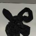 Hanes Silk Reflections LaceTop Sheer Toe Silky Sheer ThighHigh Stockings, Barely Black, Size GH (Pack of 1)