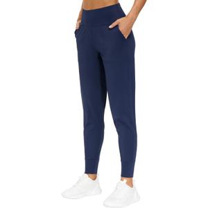 THE GYM PEOPLE Women's Joggers Pants Lightweight Athletic Leggings Tapered Lounge Pants for Workout, Yoga, Running (Blue, L)