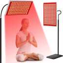 Tuohun Red Light Therapy for Face and Body 150 LED, 660nm Red & 850nm Near Infrared Lamp with Adjustable Stand, Dual Wavelength for Skin, Muscle & Joint Recovery | Home & Professional Use