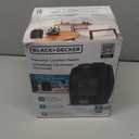 BLACK+DECKER Personal Ceramic Heater, Space Heater for Office Desk, Home Office & Personal Use Desk, 2 Heat & Fan Only Settings, Adjustable Thermostat, BHDC201, Black