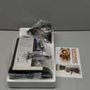 AMZCHEF Coffee Grinder, Burr Coffee Bean Grinder for Home Use with 48 Precise Grind Settings, Detachable Funnel Stand for Espresso, LED Control Panel, Anti-static Design, silver