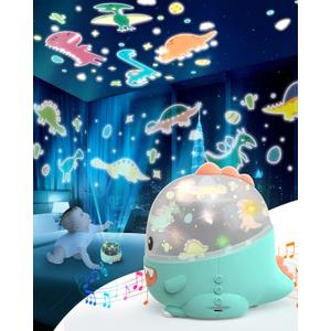 Dinosaur Toys for Kids 3-5, Dino Projector Baby Toys 6 to 12 Months, Christmas Birthday Party Xmas Gifts for 1-12 Year Olds Boys Girls Toys, Baby Toddler Children Kids Bedroom Decor