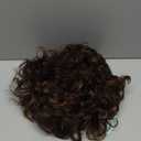 HUA Short Wigs for Black Women Human Hair Glueless Clearance Pixie Cut Short Curly Wigs Ombre Highlights Brown Mix 150% Density Bouncy Curly Wear and Go Glueless Wig Human Hair for Black/White Women (P4/30)