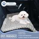 Dog Car Seat Waterproof Bed Cover Non-Slip Car Back Seat Soft and Comfortabl Pet Bed Mat Car Blanket for Travel Backseat Extender Seat Covers Dog Bed for Cars Trucks and SUVs (Brown Cover 23.6 x 51)