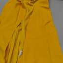 Blazers for Women Long Sleeve Notch Lapel Button Front Blazer Casual Work Office Suit Jackets with Pockets (Yellow, M)