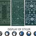 Neck Gaiter Mask Face Scarf Bandana Tube Cover Headwear Balaclava Headband Headwrap for Men and Women (9-green)