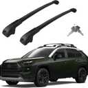 Roof Rack Cross Bars Compatible with Toyota RAV4 Adventure/TRD Off-Road 2019-2025, Adjustable Aluminum Heavy Duty 300 LBS Anti-Theft Lock Cargo Carrier Rooftop Crossbar for Bike, Snowboard, Luggage