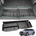Hidden Trunk Organizer Compatible with 2020-2025 Toyota Highlander All Models (Not Grand Highlander), Anti-Theft Car Storage Solution, Under Cargo Floor Spare Tire Privacy Storage Box