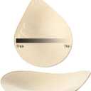 2 x Bra Pads Inserts 2 Pairs Removable Pads Soft Push Up Insert Enhancers Push Up Bra Cups Padding for Seamless Bras (X-Small, White + Nude)