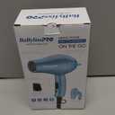 BaBylissPRO Nano Titanium Travel Hair Dryer, 1000 Watt Professional Blow Dryer with Concentrator Nozzle, Foldable Handle, Dual Voltage