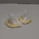 2pcs 15mm Soft Rim Flanges with 106 Degree Wider Opening Angle for Medela Breast Pump, Personal Fit, Freestyle, Maxflow, Freestyle Flex Swing Maxi Connector, Lansinoh Signature Pro