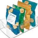 iDesign Recycled Plastic Cabinet and Pantry Storage Bin with Integrated Handles  16 x 8 x 5, Clear Bin