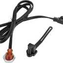 120V Engine Block Heater Cord 251919 with Cap for Ford Powerstroke Diesel E350 450 550 F250 F350 F450 F550 Dodge Ram 2500 3500 Cummins Diesel 5.9 6.7L Heavy Duty Immersion Heaters 6 Feet