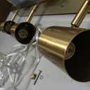 Globe Electric 3-Light Plug-in Track Lighting, Matte Brass, Adjustable Heads, 15-Foot Cord, 59469