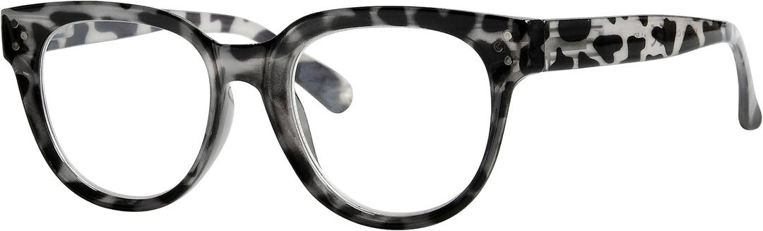 Eyekepper Oversize Reading Glasses Women Stylish Readers - Grey Tortoise +3.00