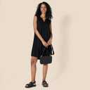 2 x Amazon Essentials Women's Sleeveless Woven Shift Dress (X-Large, Black)