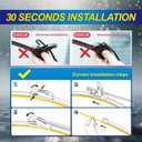 5 PLUS Silicone Windshield Wipers Replacement for 2017 2018 2019 2020 2021 2022 2023 2024 Nissan Armada Wiper Blades(Set of 3),Automotive Replacement Windshield Wiper Blades For My Car-24"/19"/12"
