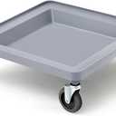 21 x 21 x 3 Inches Dolly for Dish and Glass Rack with 4 Wheels Dolly Dishwashing Rack Cart 250 Lbs Load Capacity for Kitchen Dining Room Floor Storage Room Restaurants,Gray