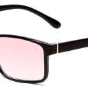 Medspex FL-41 Migraine Reading Glasses with Tinted Lenses Unisex Light Sensitivity Glasses for Indoors | Blue Light & Fluorescent Filter | Spring Hinge Frame | Magnification 2.00x & Black