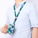 ID Badge Holder with Retractable and Detachable Lanyard, Cute Badge Reel Breakaway Lanyard with Carabiner Clip for Teachers, Nurses, Perfect Work and Office(Beautiful Green Mermaid Scales)