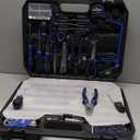 Prostormer 259-Piece Tool Kit, General Household Hand Tool Set with Plastic Storage Toolbox, Portable Complete Repair Tool Box for Home and Car (Blue)