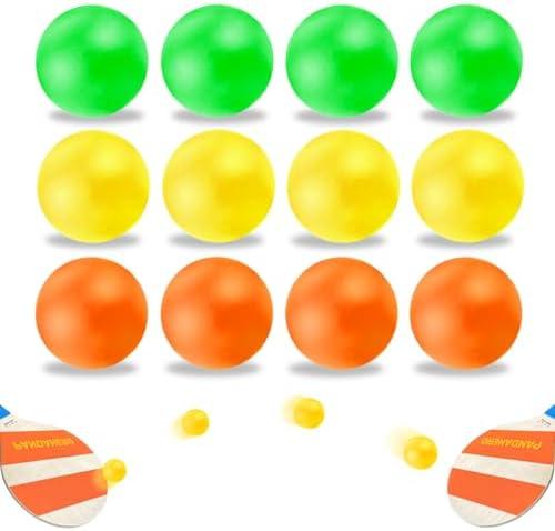 Pandahero Beach Paddle Ball Replacement Set - 11 Colorful High Visibility Waterproof Balls, Suitable for Smash Ball, Pro Kadima, and All Kinds of Outdoor Beach Paddle Games