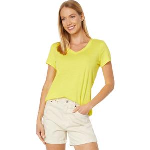 U.S. Polo Assn. Juniors' Short-Sleeve V-Neck T-Shirt (X-Large, Blazing Yellow)