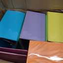 Sinload 8 Pcs 6 Inch 3 Ring Binder Heavy Duty Locking D Ring, Multicolor