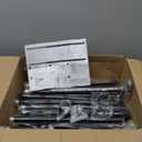 Black Extra Long Curtain Rods 240 Inches - Heavy Duty 1 Inch Adjustable Metal Drapery Rod for Large Windows, Sliding Doors, 5 Holders, Wall & Ceiling Mount, Easy Installation, Modern Design