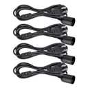 Plug in Light Socket - Pendant Hanging Lantern Cord - 8.2Ft Lamp Cord with Switch E26/E27 Extension Cable, Black Light Bulb Socket,4 Pack