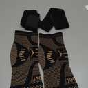 INDEEMAX Ankle Brace for Sprained Ankle Compression Sleeve, 2 Pack Copper Infused Ankle Support Brace for Women & Men, Plantar Fasciitis Relief Achilles Tendonitis, Sports Running, Copper Black, L