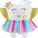 Beautiful Tooth Fairy Pillow Colorful Skirt Tooth Fairy Doll Lost Teeth Keepsake Gift for Kids