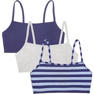 Fruit of the Loom Women's Spaghetti Strap Cotton Sports Bra - All-Day Comfort, Pack 2,  Size 40