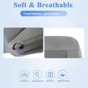 FZJDSD Flint Gray Cloth Driver & Passenger Bottom & Top Lean Back Replacement Seat Covers Compatible with Ford F150 XLT 2004 2005 2006 2007 2008