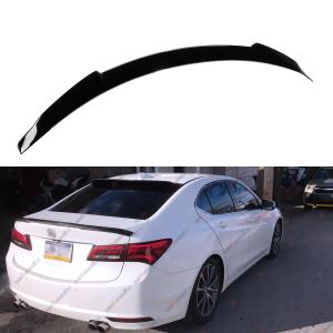 WheelX Rear Trunk Spoiler Compatible with 2015-2020 Acura TLX, Duckbill Spoiler Fits for 2015 2016 2017 2018 2020 Sedan 4 Door, High Kick Spoiler Wing Lip (Glossy Black)
