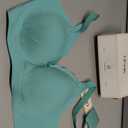 OEAK Womens Wireless Jelly Bras Push Up Bralette Full Coverage No Underwire Bra Comfortable Everyday Seamless Tshirt Bras Large, Mint Green