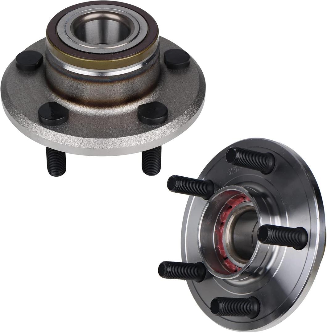 KUSATEC 513224 Front 2PCS Wheel Bearing and Hub Assembly Compatible with Dodge Charger 2006-2014/Challenger 2008-2014/Magnum 2005-2008, Chrysler 300 2005-2014, 5 Lug w/ABS