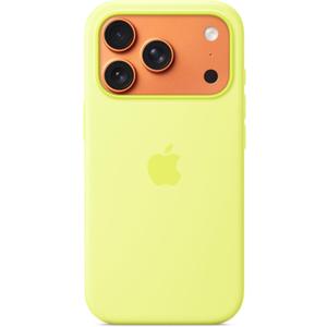 Apple iPhone 17 Pro Silicone Case with MagSafe and Camera Control: Lightweight Phone Case, Wireless Charging Compatible, Smooth Matte Finish; Neon Yellow