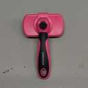 Swihauk Self Cleaning Slicker Brush for Dogs & Cats - Skin Friendly Grooming, Deshedding, Hair Removal for Puppies & Long/Short Haired Pets, Pet Supplies Accessory, Pink