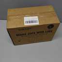 Glass Jars with Lids 64 oz, Airtight Silicone Seal & Non-Slip Design, Large Glass Storage Containers with Lids, Wide-Mouth Storage Containers for Kitchen, Laundry, Pantry & Office, Set of 2