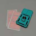 for Samsung Galaxy S25 Ultra Case with Slide Camera Cover HD Screen Protector [Military Grade Drop Tested] Magnetic Ring Holder Kickstand Protective Phone Case for Samsung Galaxy S25 Ultra 2025, Mint