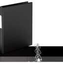 Premium Economy, Angle D Ring, Binder, (Black, 1.0")