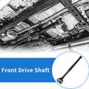 No.A2044100000/938-266 27" Front Drive Shaft Assembly for Mercedes-Benz C300 2.0L 2015-2017 AWD Prop Shaft Driveshaft Assembly Replacement Replaces