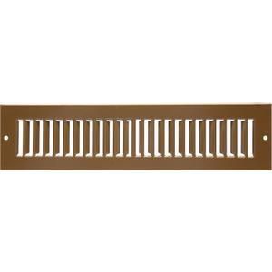 HVAC Premium 4" x 14" [Duct Opening] Toe Kick Vent Grille - HVAC Register Cover [Outer Dimensions: 5.5 X 15.5] - Brown